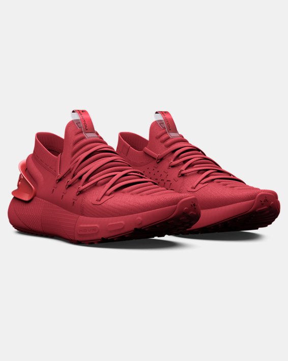 Men's UA HOVR™ Phantom 3 Metallic Running Shoes, Red, pdpMainDesktop image number 3